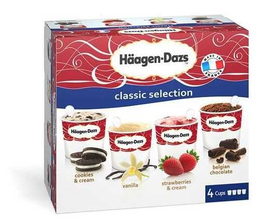 HAAGEN Icecream Classic Collection 4 x 95 ml