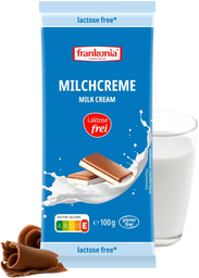 FRANKONIA milch-creme gefüllte vollmilchschokolade laktosefrei 100g
