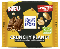 RITTER SPORT protein crunchy peanut 75g