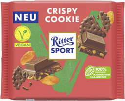 RITTER SPORT Chocolate Vegan Crispy Cookie 100 g