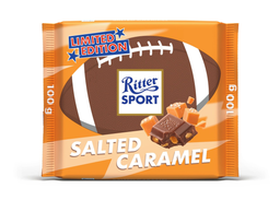 RITTER SPORT Chocolat Salted Caramel American Football 2026 100 g