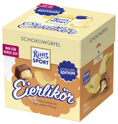 RITTER SPORT Schokowürfel Eierlikör Display 90 pièces 21 x 8,5 g
