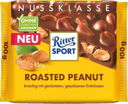 RITTER SPORT Chocolat au Lait aux Cacahuètes Grillées 100 g