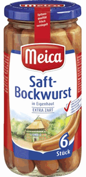 MEICA Saft-Bockwurst 6 saucisses en boyau naturel 250 g