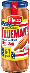 MEICA 6+1 Trueman'S Geflügel Hot Dog saucisses de volaille 350 g