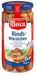 MEICA 6 Rinds-Würstchen saucisses de bœuf 180 g