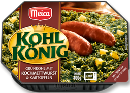 MEICA Kohl König Grünkohl avec saucisse Kochmettwurst et pommes de terre 400 g