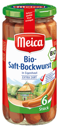 MEICA Bio-Saft-Bockwurst en boyau naturel 180 g