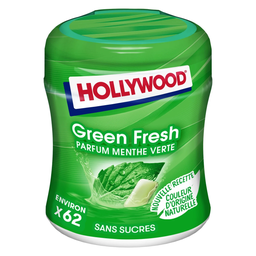 HOLLYWOOD Chewing-gums Green Fresh Menthe Verte 87 g