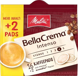 MELITTA Bellacrema Intenso Coffee 16+2 Pads 120 g