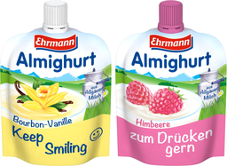 EHRMANN Almighurt Praktisch & Lecker Vanille/Himbeer 10 x 100 g