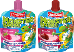 EHRMANN Monster Backe Himbeere/Kirsche 10Pcs 90 g