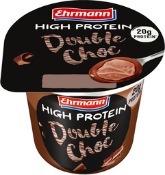 EHRMANN High Protein Pudding Mit Topping Double Choc 200 g