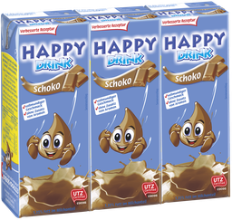 HOCHWALD Happy Drink Schoko 1,35% Fett 3 x 200 ml