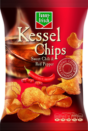FUNNY FRISCH kessel chips sweet chili 120g, 10 pcs