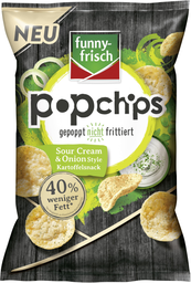 FUNNY FRISCH Popchips Sour Cream & Onion Style 80 g