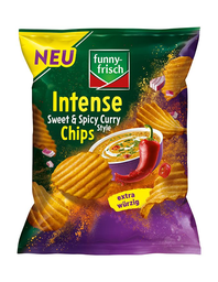 FUNNY FRISCH Intense Chips Sweet & Spicy Curry Style 110g