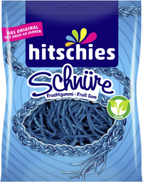 HITSCHLER Schnüre Fruchtgummi Blau 125 g