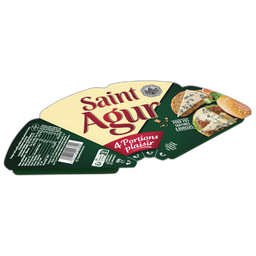 SAINT AGUR Fromage à pâte persillée en portion 4 parts 4x25g