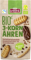LAMBERTZ Galletas Bio-Ähren 3Korn Zartbitter 175 g