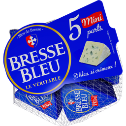 BRESSE BLEU Fromage pasteurisé 31% de matière grasse BRESSE BLEU, 5x30g