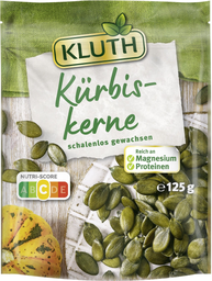KLUTH kürbiskerne, schalenlos gewachsen 125g