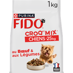 FIDO Croquettes Pour Chien Adulte Petit <10kg Boeuf Légumes