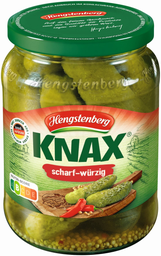 HENGSTENBERG Knax Gewürzgurken Scharf-Würzig 360 g