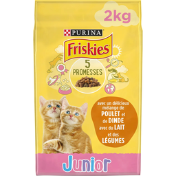 FRISKIES Croquetas para Gato Junior Pollo, Pavo & Verduras 2 kg