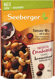 SEEBERGER Mistura de Frutos Secos Choco-Cranberry 150 g