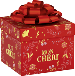 MON CHERI Chocolat liqueur cerise MON CHERI cube de 27 bouchées FERRERO, 284g