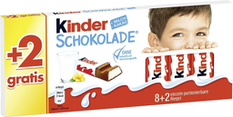 KINDER Ferrero limited schokolade 8 + 2 125g, display, 240 pcs
