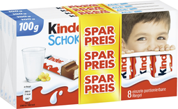 KINDER Ferrero limited schokolade 8Er x 4 sparpreis 400g, display, 80 pcs