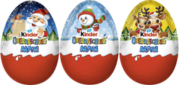KINDER Ferrero christmas überraschung maxi-ei classic 100g, display, 144 pcs