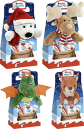KINDER Assortiment bonbons au chocolat avec une peluche 133g