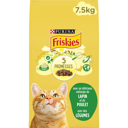 FRISKIES Croquetas Gato Adulto Conejo Pollo Verduras 7,5 kg