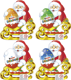 KINDER Ferrero christmas schokolade weihnachtsmann mit überraschung classic 75g, display, 144 pcs