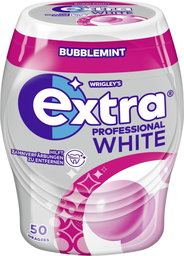 EXTRA Wrigley professional white bubblemint dose, 50 dragees 70g
