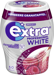 EXTRA Wrigley professional white himbeere granatapfel dose, 50 dragees 70g