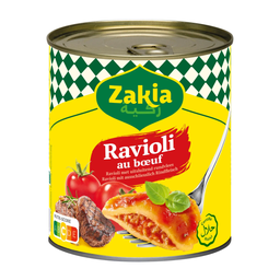 ZAKIA Ravioli de ternera halal 800 g