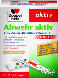 DOPPELHERZ Abwehr Aktiv Zink + Selen + Histidin Direct 20pcs