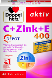 DOPPELHERZ C + Zink + E 40 Tabletten