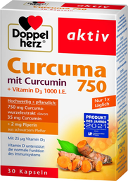 DOPPELHERZ Curcuma 750 30 Kapseln