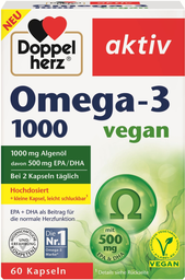 DOPPELHERZ Omega-3 1000 Vegan 60 Kapseln