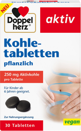 DOPPELHERZ Kohletabletten 30 Tabletten