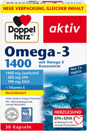 DOPPELHERZ Omega-3 1400 30 Kapseln