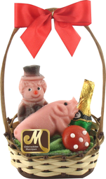 ODENWÄLDER MARZIPAN Christmas Glückspräsentkorb I. C 80 g