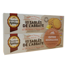ABBAYE Butter Shortbread with Isigny AOP Butter 250g