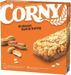 CORNY Müsliriegel Süß & Salzig Erdnuss 6 x 25 g