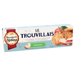 BISCUITERIE DE L'ABBAYE Biscuits sablés pommes BISCUITERIE DE L'ABBAYE
